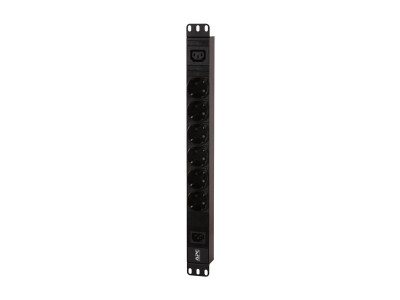APC : EASY PDU EPDU1010B-SCH BASIC 1U 10A 230V (6X)SCHUKO (1X)C13 C14