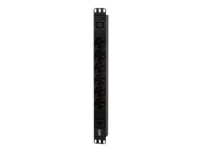 APC : EASY PDU EPDU1010B-SCH BASIC 1U 10A 230V (6X)SCHUKO (1X)C13 C14