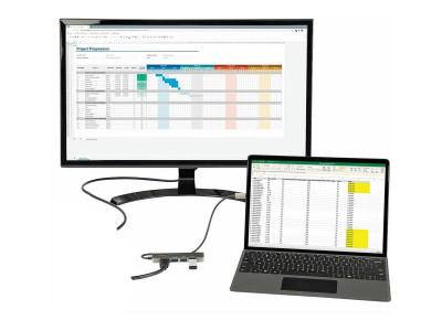 Startech : ADAPTATEUR MULTIPORT USB-C HDMI 4K 60HZ/100W PD/4XUSB