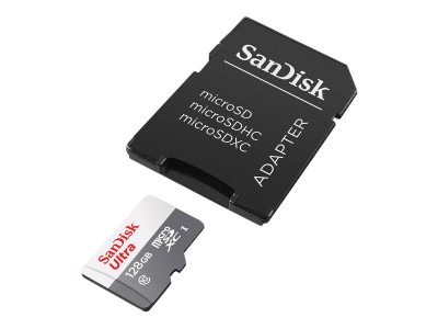 SANDISK : 128GB SANDISK ULTRA MICROSDXC + SD 100MB/S CLASS 10 UHS-I TABLET