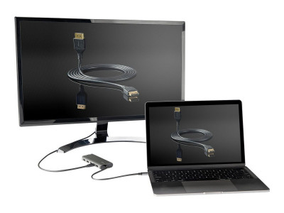 Startech : USB C MULTIPORT ADAPTER 4K 60HZ HDMI OR MDP - 100 PD PASSTHROUGH