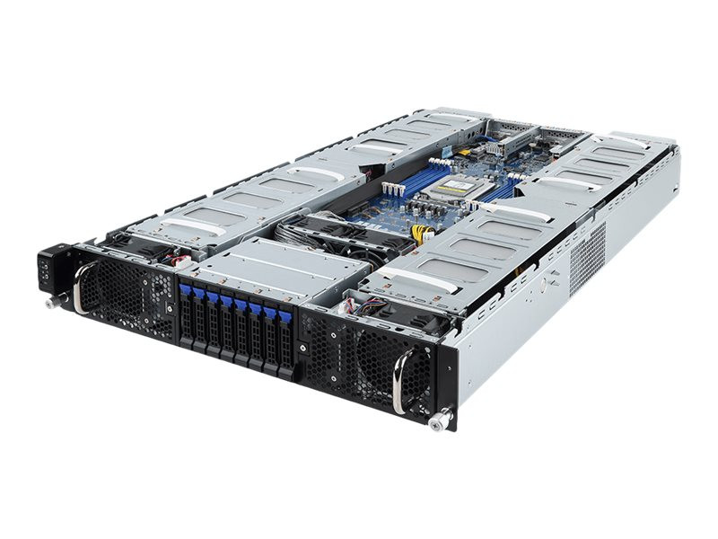 Giga Byte : AMD BAREBONE G291-Z20 2U 1XCPU 8XDIMM 8XHDD 8XPCIE 2X2200W 80+ (bare)