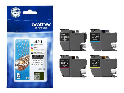 Brother : pack BLACK/CYAN/MAGENTA et YELLOW cartouche encreS