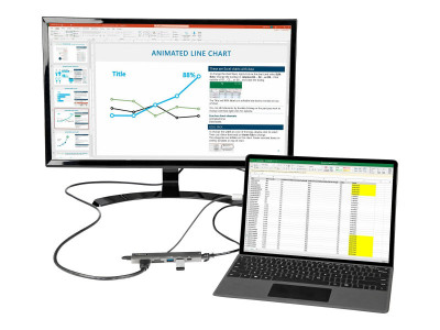 Startech : ADAPTATEUR MULTIPORT USB-C 4K HDMI 2.0 - 100W PD PASSTHROUGH