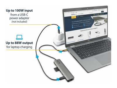 Startech : ADAPTATEUR MULTIPORT USB-C 4K HDMI 2.0 - 100W PD PASSTHROUGH