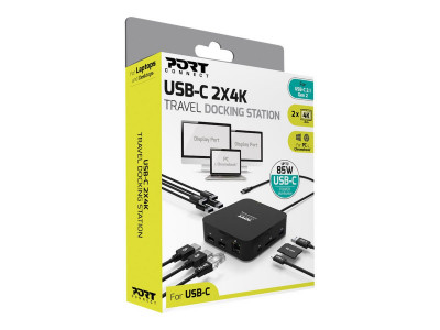 Port Technology : DOCKING TYPE C TRAVEL 2 X 4K