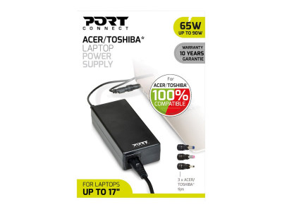 Port Technology : POWER SUPPLY 65 W ACER/TOSHIBA EU