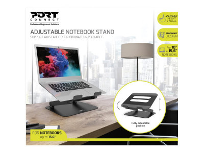 Port Technology : STAND NOTEBOOK ADJUSTABLE ALUMINIUM