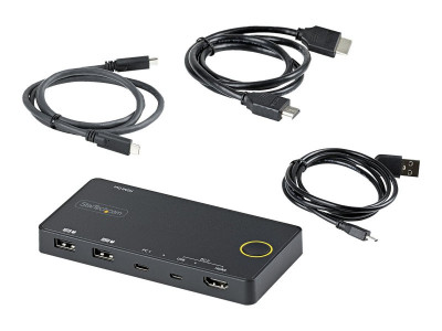 Startech : 2 PORT USB-A/HDMI / USB-C KVM KVM SWITCH - 4K 60HZ HDMI 2.0