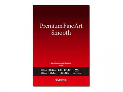 Canon : PREMIUM FINEART SMOOTH A3+ 25 SHEETS FA-SM2 A3+(25)UNI
