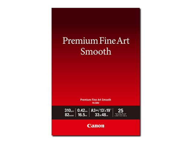 Canon : PREMIUM FINEART SMOOTH A3+ 25 SHEETS FA-SM2 A3+(25)UNI