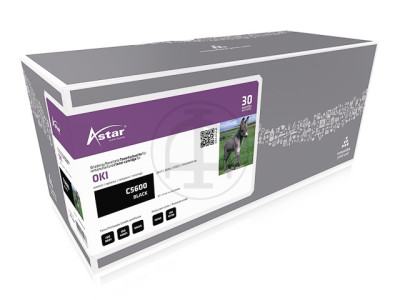 Astar AS11408 pour OKI C5600 toner NOIR 43324408 6000 pages