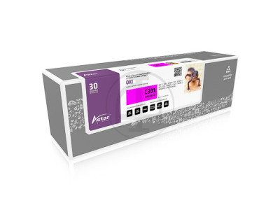 Astar AS12301 pour OKI C301 toner MAGENTA 44973534 1500 pages