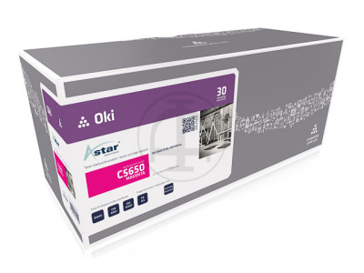 Astar AS12306 pour OKI C5650 toner MAGENTA 43872306 2000 pages
