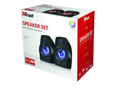 Trust : GEMI RGB 2.0 SPEAKER SET BLACK