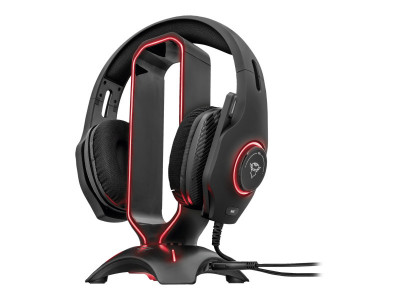 Trust : CINTAR RGB GAMING STAND pour HEADSET avec 2 USB PORTS