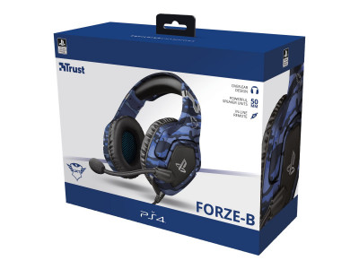 Trust : FORZE GAMING HEADSET pour PS4 (OFFICIAL LICENSE) BLUE