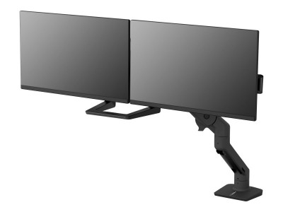 Ergotron : HX DESK DUAL MONITOR ARM MBK