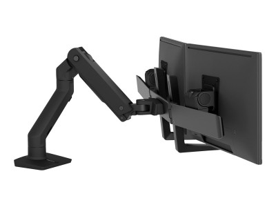 Ergotron : HX DESK DUAL MONITOR ARM MBK