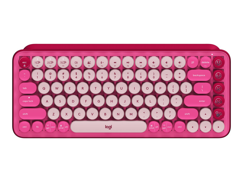 Clavier filaire WE - touches rondes style rétro- AZERTY - USB