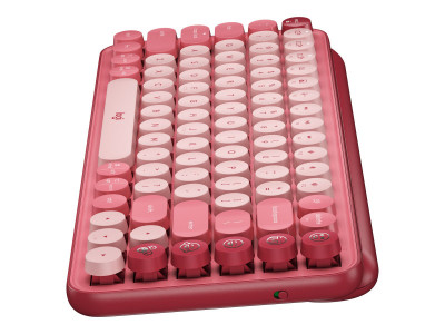 Logitech : POP KEYS WRLS MECH.KEYB. EMOJI HEARTBREAKER-ROSE - FRA -CENT