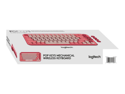 Logitech : POP KEYS WRLS MECH.KEYB. EMOJI HEARTBREAKER-ROSE - FRA -CENT