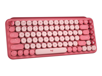 Logitech : POP KEYS WRLS MECH.KEYB. EMOJI HEARTBREAKER-ROSE - FRA -CENT