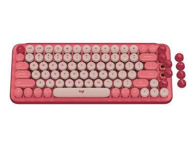 Logitech : POP KEYS WRLS MECH.KEYB. EMOJI HEARTBREAKER-ROSE - FRA -CENT