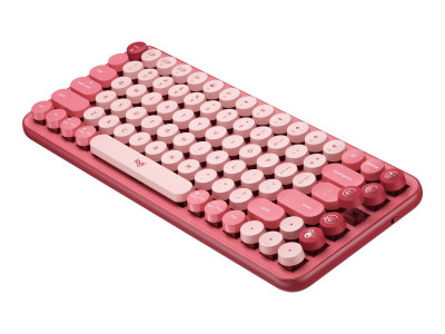 Logitech : POP KEYS WRLS MECH.KEYB. EMOJI HEARTBREAKER-ROSE - FRA -CENT