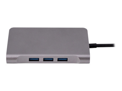 Urban Factory : TYPE-C STATION TRAVEL 3X USB-A 3.1 VGA/HDMI 4K SIDEREAL GRAY