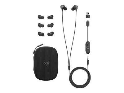 Logitech : LOGI ZONE WIRED EARBUDS TEAMS - GRAPHITE - EMEA