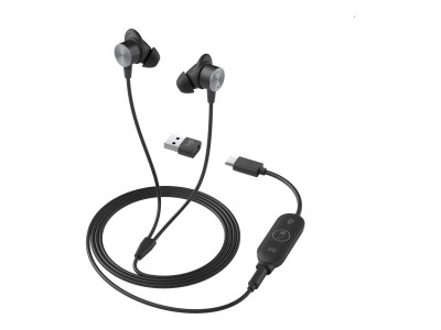 Logitech : LOGI ZONE WIRED EARBUDS TEAMS - GRAPHITE - EMEA