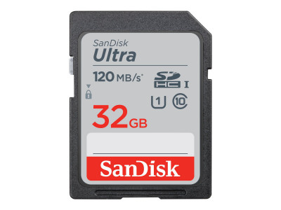 SANDISK : SANDISK ULTRA 32GB SDHC memory card 120MB/S 3-pack