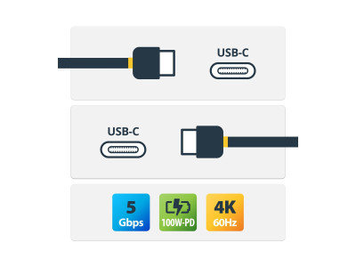 Startech : CABLE USB C 5GBPS 2M 100W (5A) PD -TYPE-C