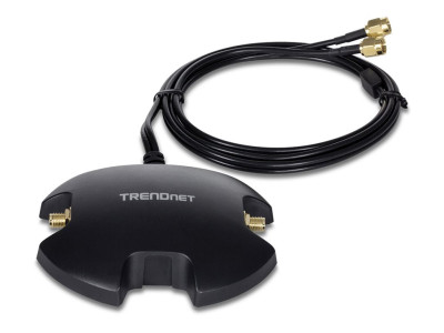 TrendNet : MAGNETIC DUAL ANTENNA MTG BASE RP-SMA F. avec RP-SMA M.CABLE