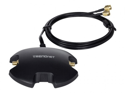 TrendNet : MAGNETIC DUAL ANTENNA MTG BASE RP-SMA F. avec RP-SMA M.CABLE