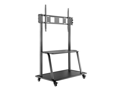 V7 : HEAVY DUTY TV CART TROLLEY SUPPORT 60 TO 105IN DISPLAYS