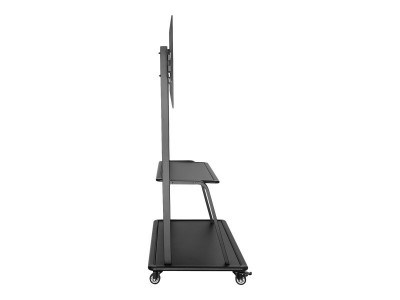 V7 : HEAVY DUTY TV CART TROLLEY SUPPORT 60 TO 105IN DISPLAYS