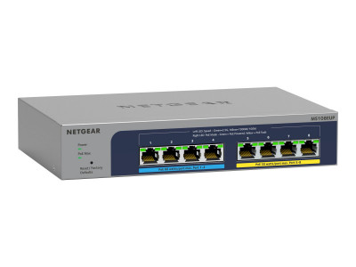 Netgear : 8-PORT ULTRA60 POE++ MULTI-GIG ETHERNET PLUS SWITCH (MS108EUP)