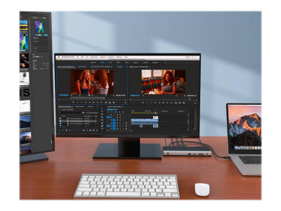 DLH : STATION D ACCUEIL USB-C 4K TRIPLE AFFICHAGE avec POWER 65W