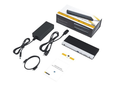 DLH : STATION D ACCUEIL USB-C 4K TRIPLE AFFICHAGE avec POWER 65W