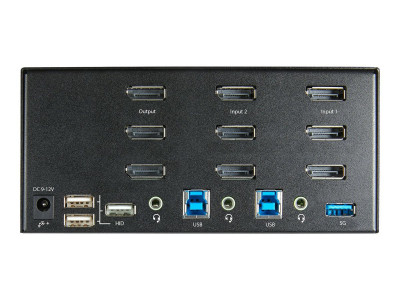 Startech : COMMUTATEUR KVM DISPLAYPORT 2 PORTS - 3 MONITEURS - 4K 60HZ