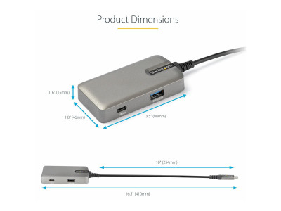 Startech : ADAPTATEUR MULTIPORT USB-C MINI DOCK USB TYPE-C VERS HDMI 2.0