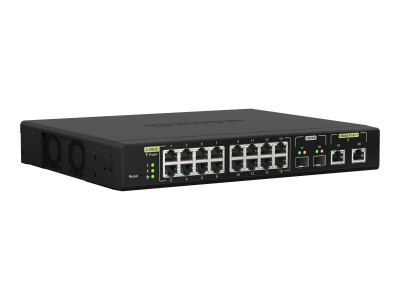 Qnap : WEB MANAGED SWITCH 16 PORTS 2.5GBERJ45 avec POE 802.3AT 30W