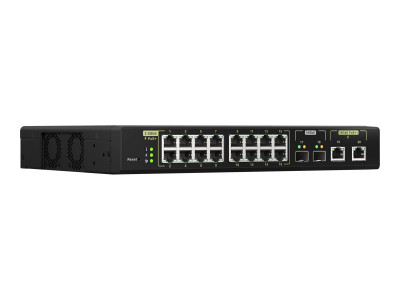Qnap : WEB MANAGED SWITCH 16 PORTS 2.5GBERJ45 avec POE 802.3AT 30W