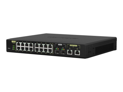 Qnap : WEB MANAGED SWITCH 16 PORTS 2.5GBERJ45 avec POE 802.3AT 30W