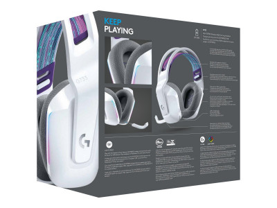 Logitech : G733 LIGHTSPEED WIRELESS RGB GAMING HEADSET WHITE EMEA