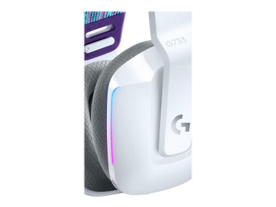 Logitech : G733 LIGHTSPEED WIRELESS RGB GAMING HEADSET WHITE EMEA