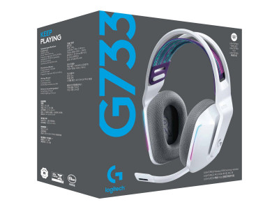 Logitech : G733 LIGHTSPEED WIRELESS RGB GAMING HEADSET WHITE EMEA