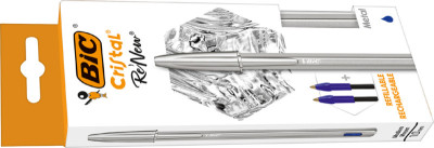 BIC Stylo à bille Cristal RE'NEW, bleu